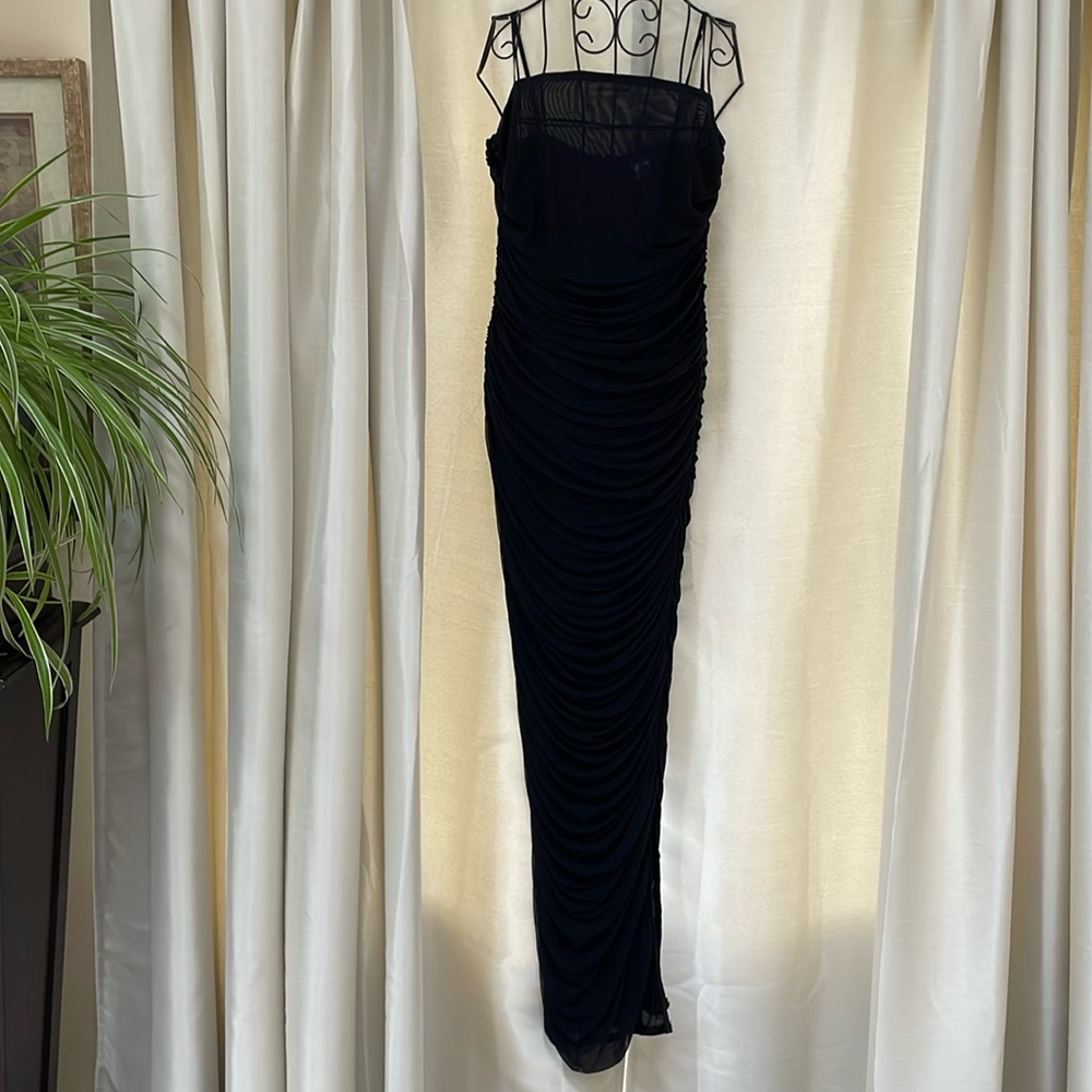 Beautiful Venus gown with flattering ruching detail. Love this dress !